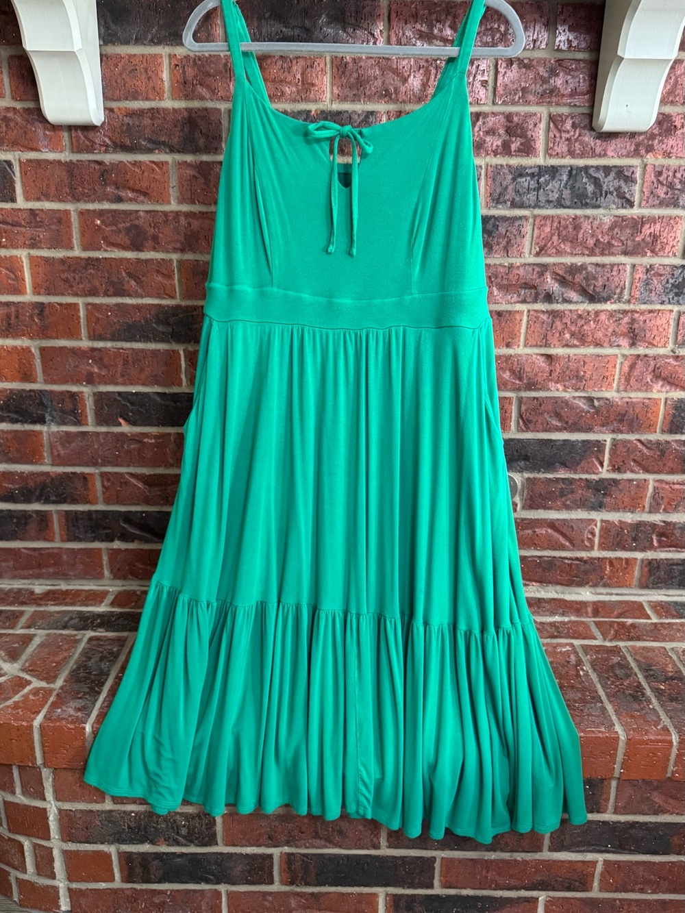 torrid Green Tie-Front Midi Dress Sz 1 (16/18)